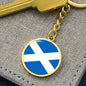 Scottish Flag - Luxury Keychain