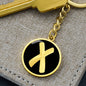 Initial X v2b - Luxury Keychain