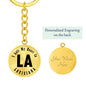 Heart In Louisiana v01 - Luxury Keychain