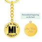Heart In Michigan v01 - Luxury Keychain