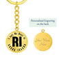 Heart In Rhode Island v01 - Luxury Keychain