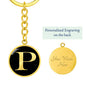 Initial P v2a - Luxury Keychain