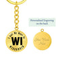 Heart In Wisconsin v01 - Luxury Keychain