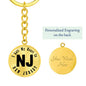 Heart In New Jersey v01 - Luxury Keychain