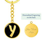 Initial Y v2b - Luxury Keychain