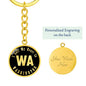 Heart In Washington v02 - Luxury Keychain
