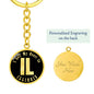 Heart In Illinois v02 - Luxury Keychain