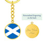 Scottish Flag - Luxury Keychain