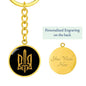 Stylized Tryzub - Luxury Keychain