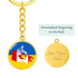 Ukrainian-Canadian - Luxury Keychain