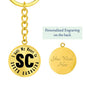 Heart In South Carolina v01 - Luxury Keychain