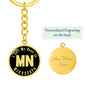 Heart In Minnesota v02 - Luxury Keychain