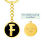 Initial F v2b - Luxury Keychain