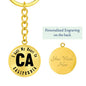 Heart In California v01 - Luxury Keychain