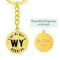 Heart In Wyoming v01 - Luxury Keychain