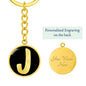 Initial J v2b - Luxury Keychain