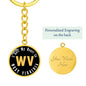 Heart In West Virginia - Luxury Keychain