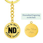 Heart In North Dakota v01 - Luxury Keychain