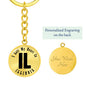 Heart In Illinois v01 - Luxury Keychain
