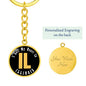 Heart In Illinois - Luxury Keychain