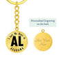 Heart In Alabama v01 - Luxury Keychain