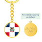 Dominican Flag - Luxury Keychain