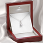 Alluring Beauty Necklace With Mahogany Style Luxury Box