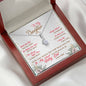 317 - To Daughter From Dad - Alluring Beauty Necklace With Mahogany Style Luxury Box