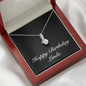 Happy Birthday Linda v2 - Alluring Beauty Necklace With Mahogany Style Luxury Box