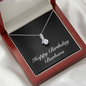 Happy Birthday Barbara v2 - Alluring Beauty Necklace With Mahogany Style Luxury Box