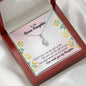 315 - To Daughter - Alluring Beauty Necklace With Mahogany Style Luxury Box