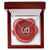 Celebrating 06 Years Anniversary - Interlocking Hearts Necklace With Mahogany Style Luxury Box