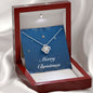 Merry Christmas v05 - Love Knot Necklace With Mahogany Style Luxury Box