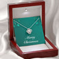 Merry Christmas v02 - Love Knot Necklace With Mahogany Style Luxury Box