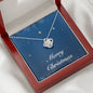 Merry Christmas v05 - Love Knot Necklace With Mahogany Style Luxury Box