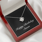 Happy Birthday Susan v2 - Love Knot Necklace With Mahogany Style Luxury Box