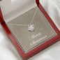 Merry Christmas v10 - Love Knot Necklace With Mahogany Style Luxury Box