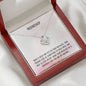 342 - Friendship - Love Knot Necklace With Mahogany Style Luxury Box