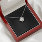 Love Knot Necklace With Mahogany Style Luxury Box v2