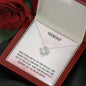342 - Friendship - Love Knot Necklace With Mahogany Style Luxury Box