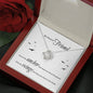 072 - My Dearest Friend - Love Knot Necklace With Mahogany Style Luxury Box