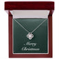 Merry Christmas v09 - Love Knot Necklace With Mahogany Style Luxury Box