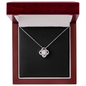 Love Knot Necklace With Mahogany Style Luxury Box v2
