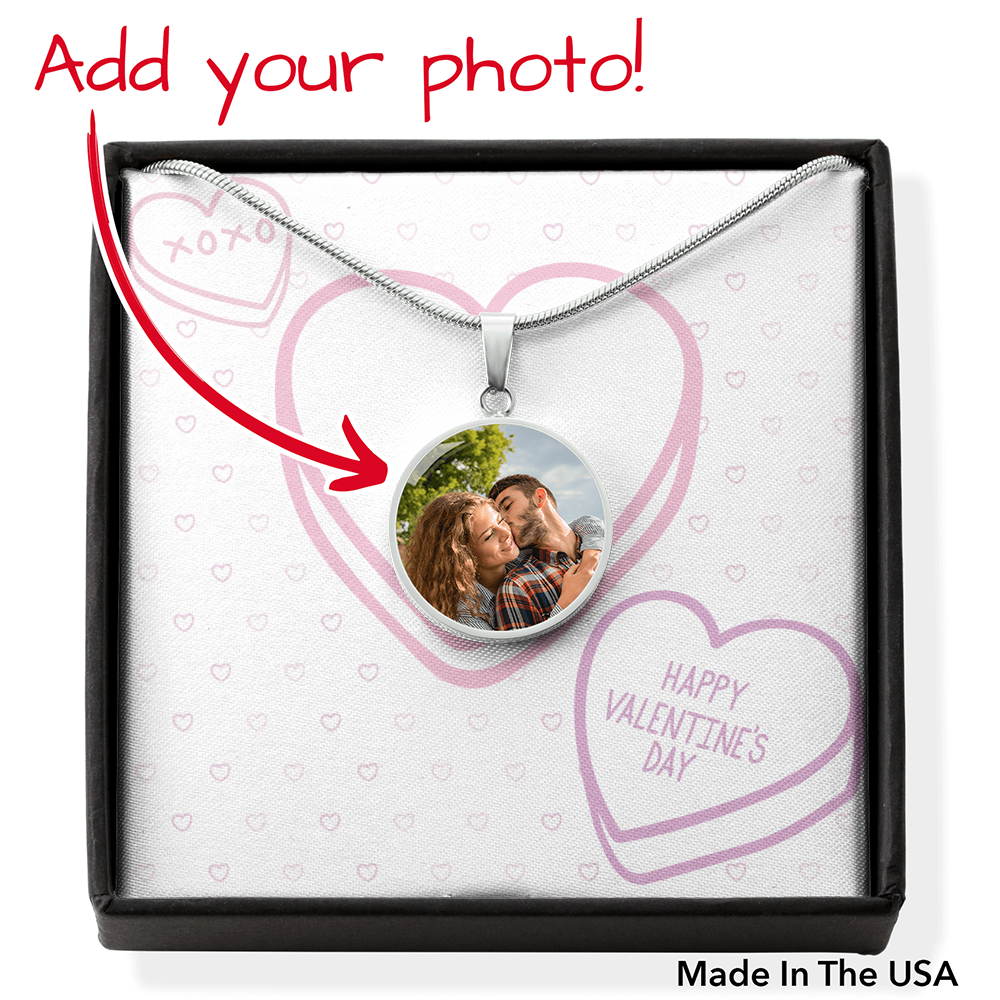 Happy Valentine's Day - Candy Hearts - Buyer Upload Luxury Necklace
