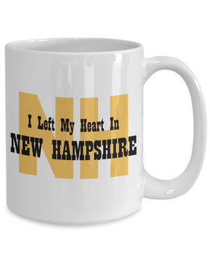 Heart In New Hampshire - 15oz Mug