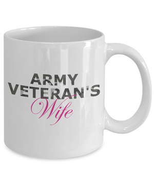 Army Veteran's Wife - 11oz Mug - Unique Gifts Store