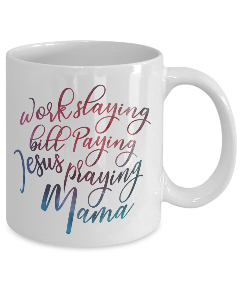 Jesus Praying Mama - 11oz Mug