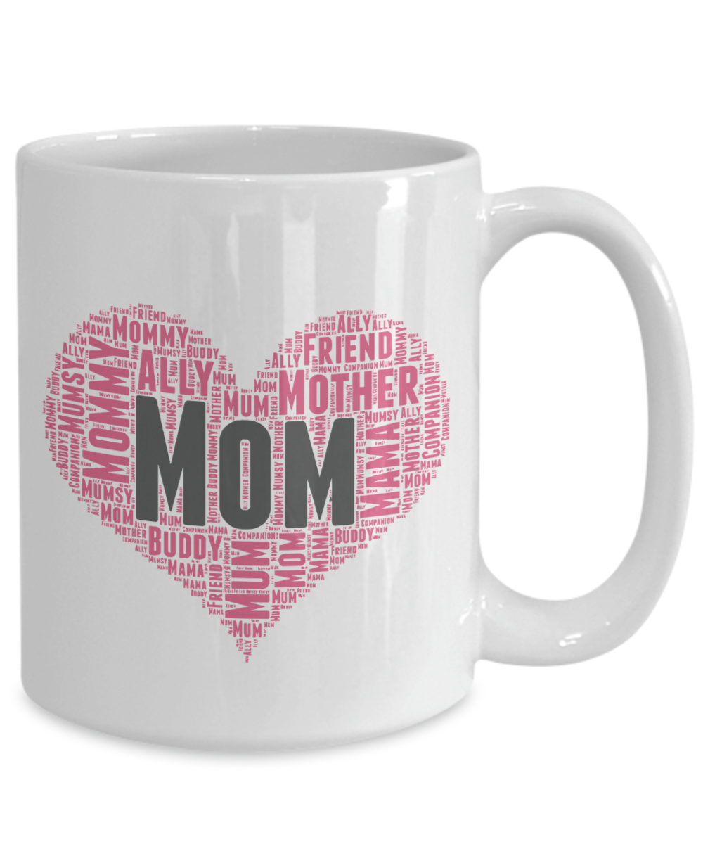 Mom (Heart) - 15oz Mug