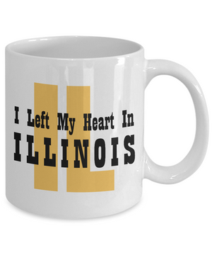 Heart In Illinois - 11oz Mug - Unique Gifts Store