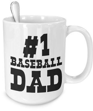 #1 Baseball Dad - 15oz Mug - Unique Gifts Store